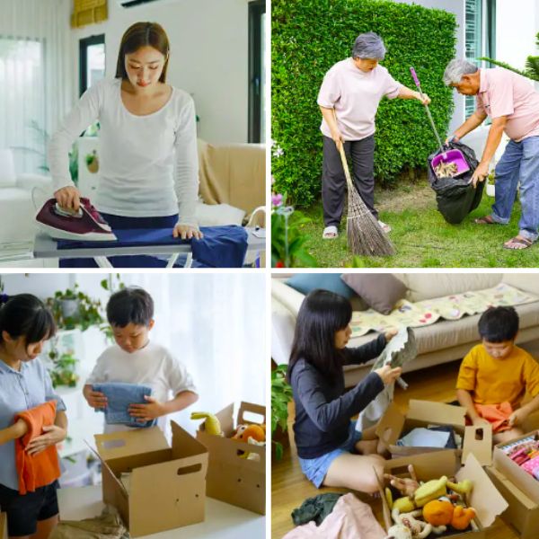 Giặt ủi và dọn dẹp nhà cửa trong dịch vụ Giúp việc nhà uy tín Quận 10