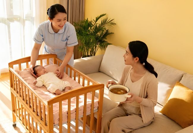 ​Dịch vụ chăm sóc mẹ và bé hỗ trợ chăm sóc em bé tại nhà để mẹ có thời gian nghỉ ngơi